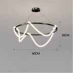LED Long Hose Chandelier for Dining Room Kitchen Bar Pendant Lamp