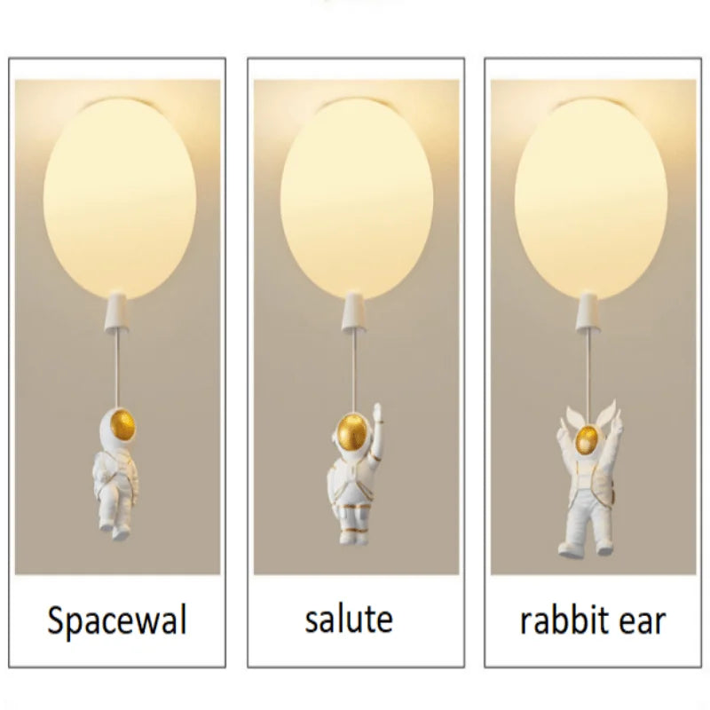 Astronaut Space Ball Ceiling Lamp for Kids Room or Corridor