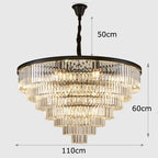 Crystal Chandelier Stair Pendant Light Interior Lighting for Modern Home Decor