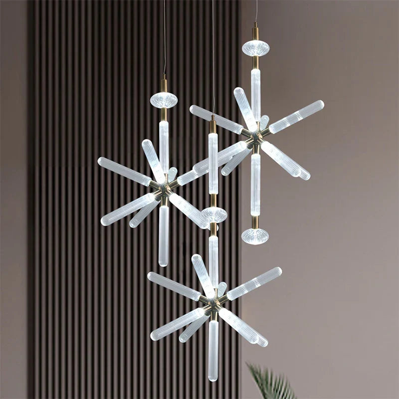 Nordic Glass Chandelier for Chic Spaces: Modern, Stylish Lighting for Homes & Businesses