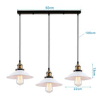 Retro Industrial Pendant Ceiling Lamp E27 LED Chandelier Loft Light for Home Living Room