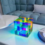 LED Square Color Cube Table Lamp for Home Bedroom Decoration
