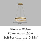 LED Chandelier Pendant Light with Remote Control for Home Decor