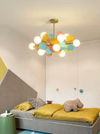 Glass Hanging Ceiling Lamp for Kids Room, Living Room, Bedroom - Modern Chandelier & Home Decor