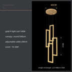 Crystal LED Pendant Light Luxury Stairs Lustre Modern Lighting Fixture