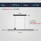 Modern Nordic LED Chandelier for Living Room Dining Study Bar Counter