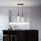 Simple Lines LED Chandelier for Dining Room and Bar Counter