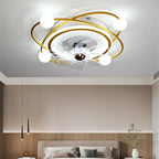 Nordic Ceiling Fan Light with Remote Control - 6 Fan Speeds
