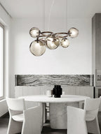 Nordic Glass Chandelier Luxury Pendant Lamps for Living Dining Bedroom