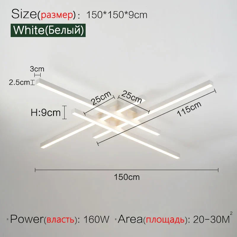 Modern Nordic Duplex Villa Ceiling Light for Living Room Bedroom Hall