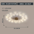 Modern Designer Fireworks LED Chandelier for Living Room Dining - Home Decor Lighting