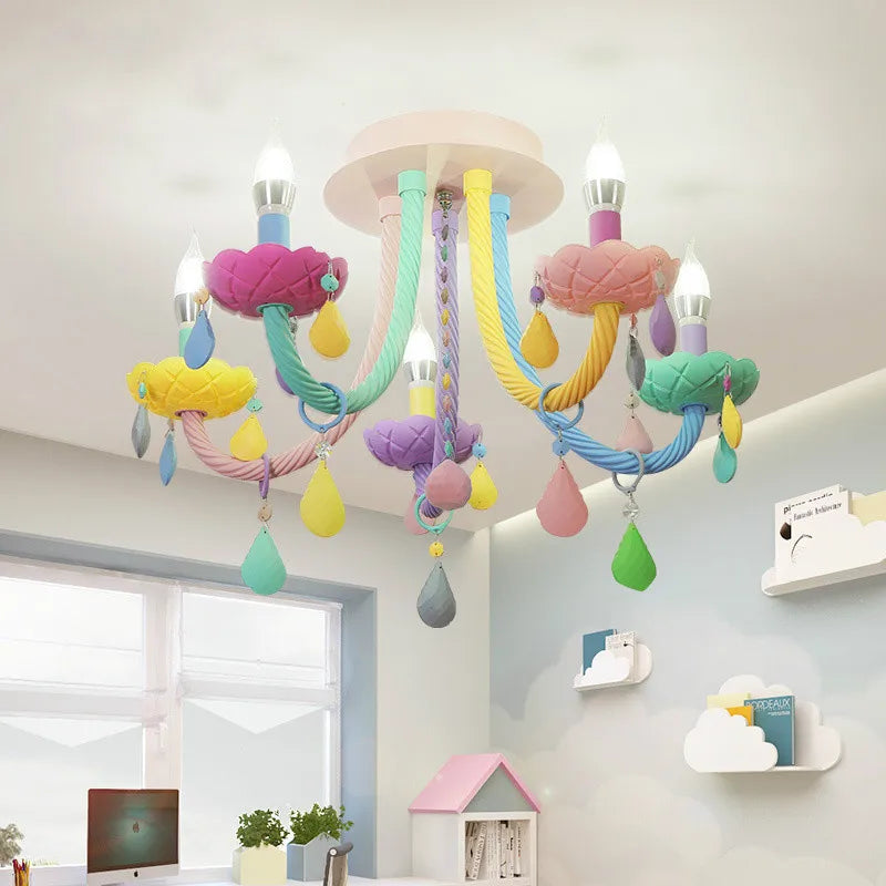 Macaron LED Ceiling Light for Children's Bedroom Decoration