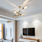 Modern Iron Hanging Ceiling Lamp LED Light Chandelier for Living Room Bedroom Shop Bar