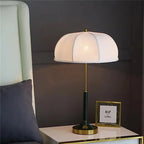 European Style Fabric Table Lamp for Living Room Bedroom Study E27 Bedside Light