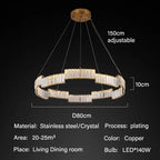Crystal Pendant Light for Modern Luxury Living, Dining, or Kitchen Decor