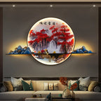 Pine Landscape 3D LED Wall Lamp for Home Décor