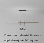 Minimalist Black Gold Dining Table Pendant Lamp for Kitchen Chandelier Lighting Fixtures