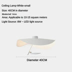 LED Saucer Ceiling Chandelier: Modern & Atmospheric Living Room Pendant Light