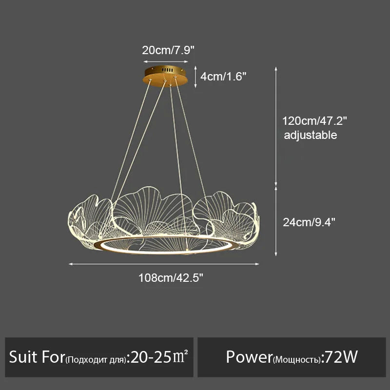 Modern Nordic Pendant Chandelier Ceiling LED Lamp for Home Decor Lighting