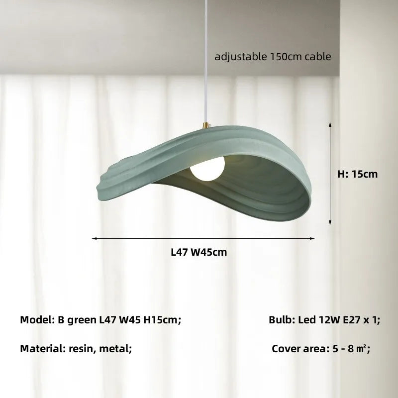 Minimalist Resin Pendant Lights for Dining Room and Bar