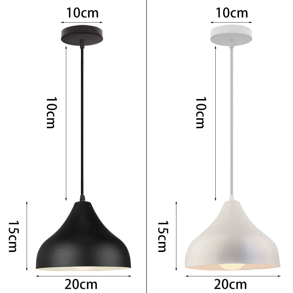 Nordic Modern Wood Pendant Light by - LED E27 Vintage Industrial Fixture for Home