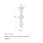 Akari Rice Paper Pendant Lamp for Living Room Bedroom - Wabi Sabi Design