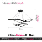 Modern LED Living Room Chandelier Creative Nordic Hall Lamps