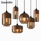 Vintage Industrial Glass Pendant Lights Kitchen Lighting