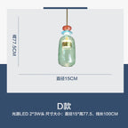 Nordic Glass Candy Pendant Lights for Living Room Bedroom Children Decor