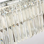 Modern Crystal Chandelier for Living, Dining, and Bar - New Light Rectangular Design