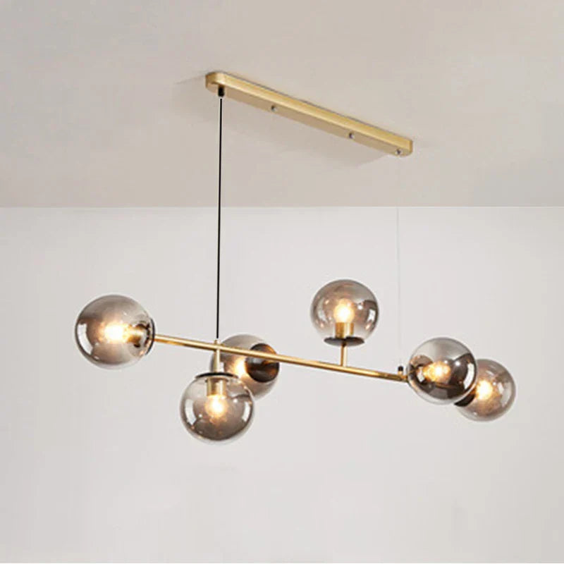 LED Glass Pendant Chandelier: Modern Nordic Style for Dining Room, Bedroom Decor