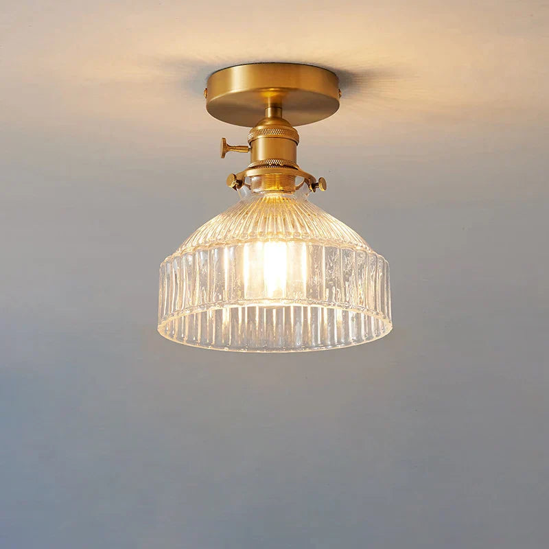 Glass Shade Pendant Ceiling Lamp for Kitchen Aisle Bedroom LED Lights Fixtures