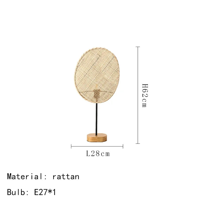 Petal Rattan Wicker Chandelier for Tea House Dining Room