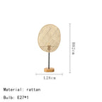 Petal Rattan Wicker Chandelier for Tea House Dining Room