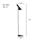Arne Jacobsen Corner Floor Lamp Black White LED Modern Living Room Decor