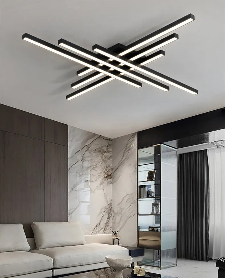 Modern Minimalist LED Ceiling Strip Lights for Living Room, Kitchen, Bedroom