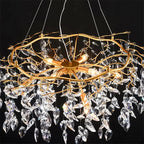 Modern Luxury Crystal Chandelier LED Pendant Light for Living Room Hotel Home Decor by Afralia™