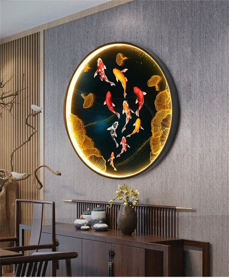 Chinese Picture Wall Decoration Lamp - Modern LED Lighting for Home Décor