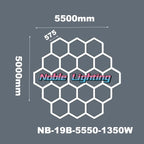 Honeycomb LED Ceiling Light for Car Showroom and Workshop