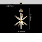 Nordic Glass Chandelier for Chic Spaces: Modern, Stylish Lighting for Homes & Businesses