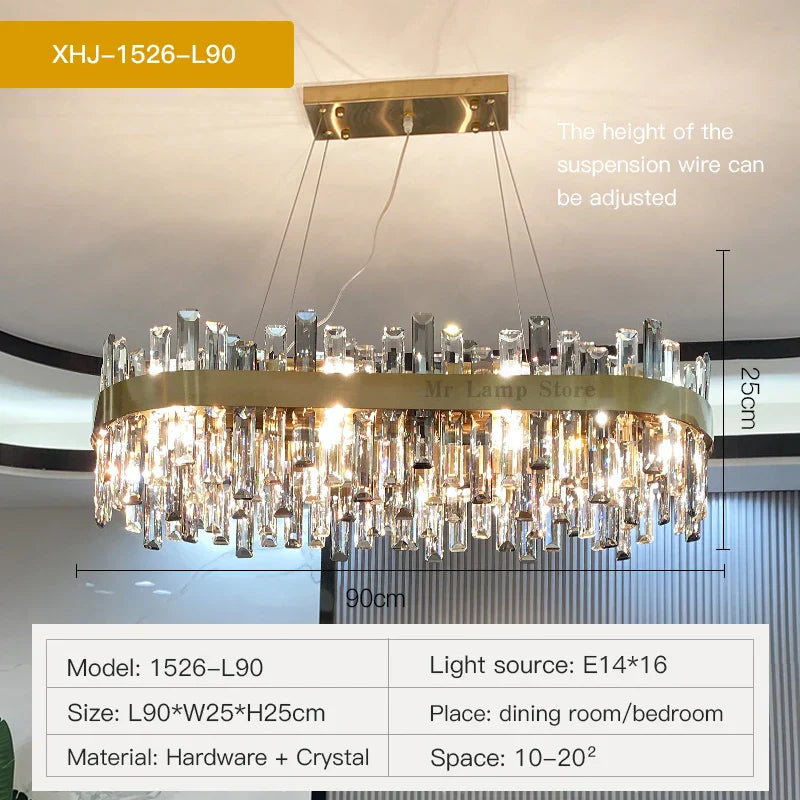 Crystal Chandelier: Modern Luxury, High-end, Creative Design for Living Room, Bedroom, Kitchen