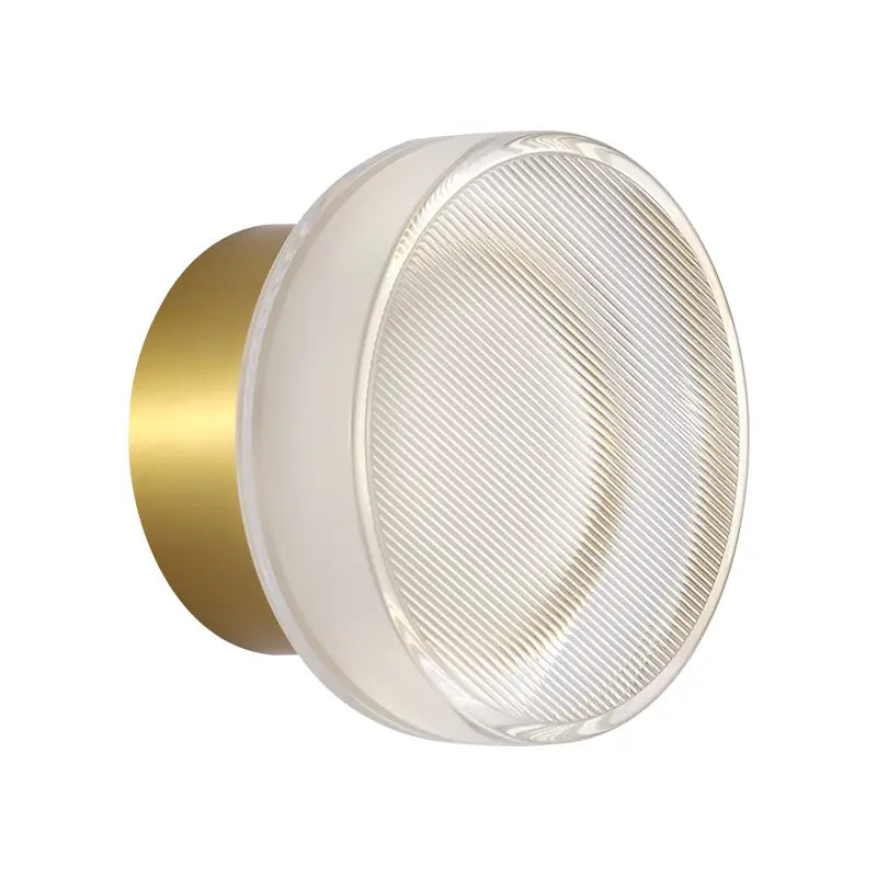 Elegant Glass LED Wall Sconce for Luxury Lighting in Bedroom and Aisle