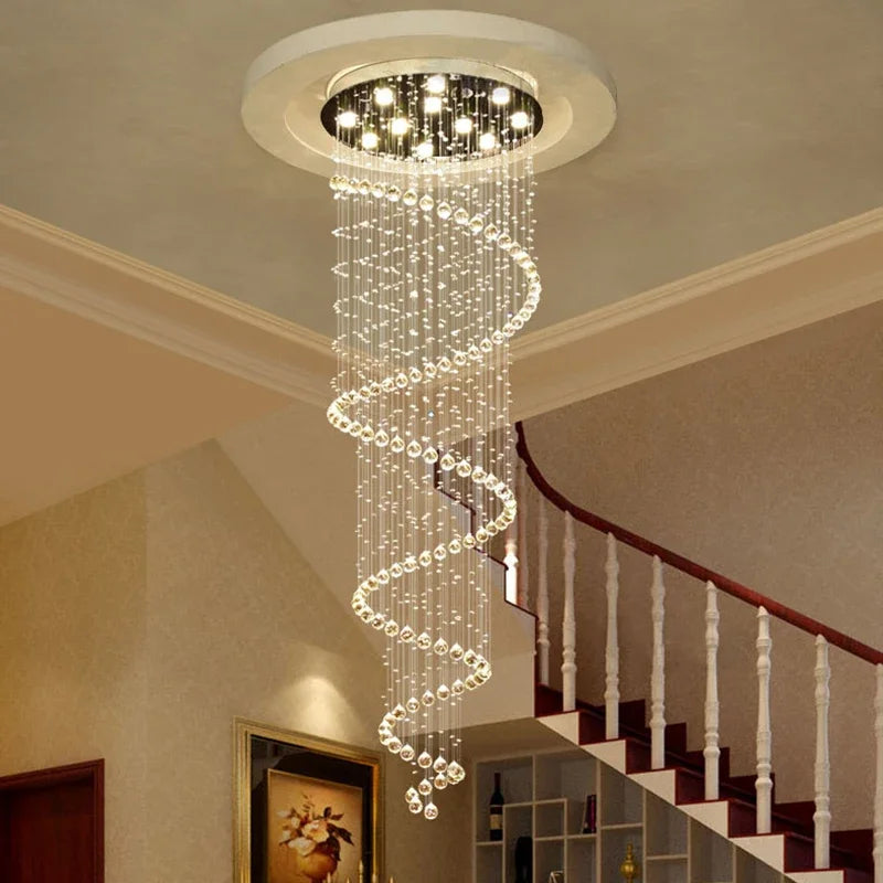 Crystal LED Ceiling Chandelier: Elegant Lighting for Home Decor & Living Spaces