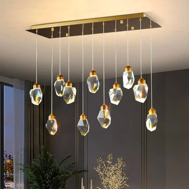Crystal Chandelier: Luxury Pendant Light for Living and Dining Room