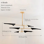 Modern Iron Hanging Ceiling Lamp LED Light Chandelier for Living Room Bedroom Shop Bar