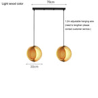 Wabi Sabi Wooden LED Pendant Lights for Home Decor and Lighting