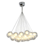Glass Ball Bubble Chandelier: Nordic Modern Pendant Light for Living Room, Bedroom, Dining Table