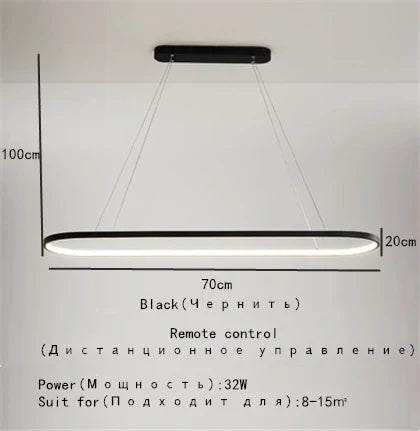 Designer Oval LED Pendant Lamp for Living, Dining, Restaurant, Bedroom Lighting