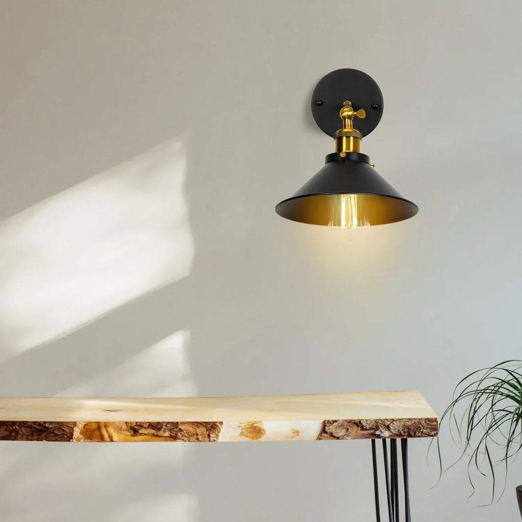 Industrial Retro Loft Wall Sconce E27 Bedside Lights Fixtures for Living Room