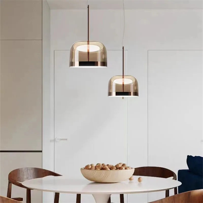 Equatore Glass Pendant Light for Modern Dining Room Decor and Luxury Loft House